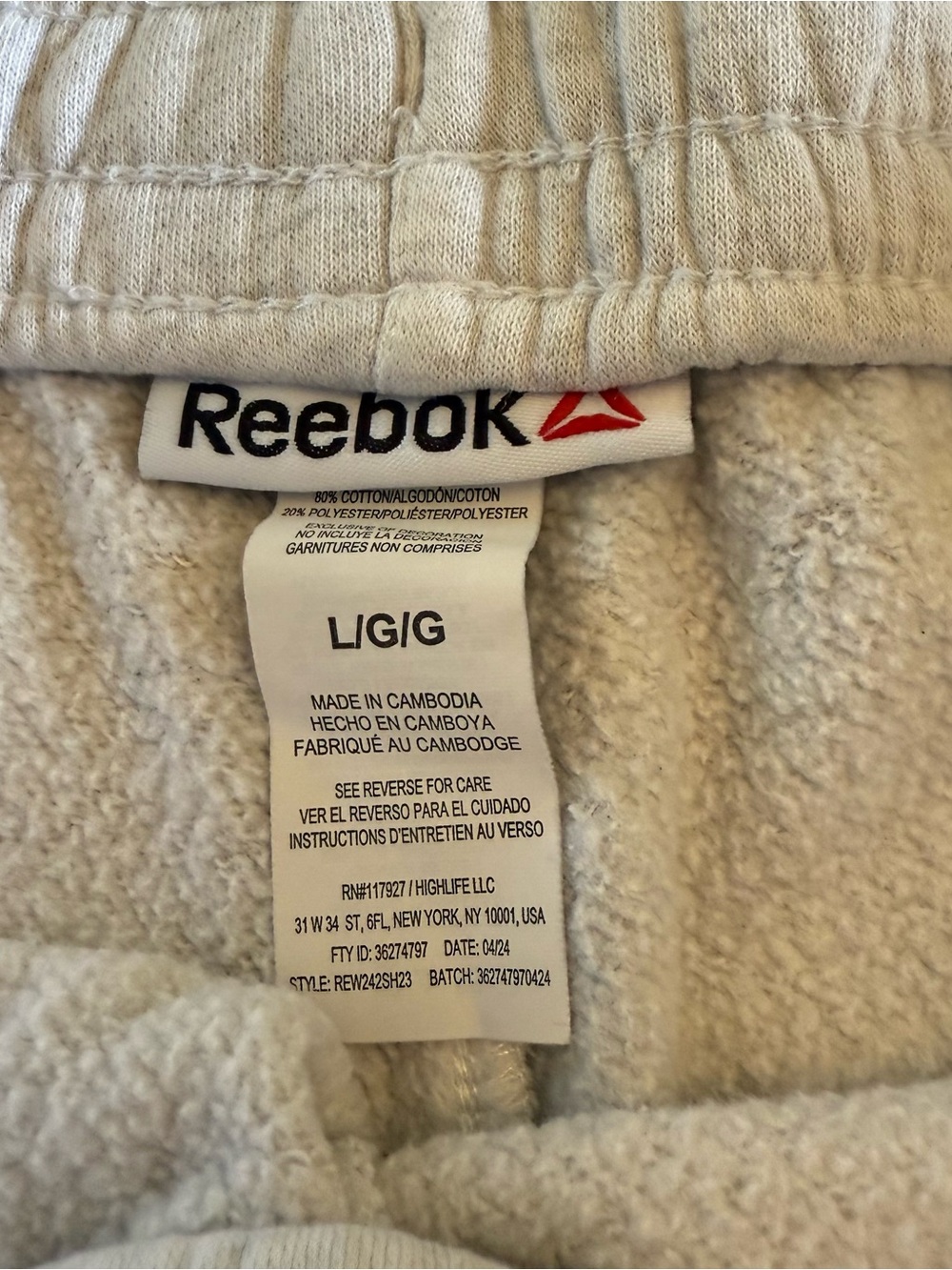 Reebok Women's Black and Light Gray Casual Athletic Shorts Pair - Picture 6 of 12